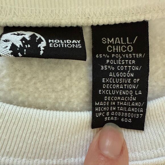 Holiday Editions Halloween Embroidered Applique Sweatshirt S - Picture 7 of 7